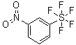 structure of CAS# 2613-26-5, 3-(Pentafluorosulfanyl)nitrobenzene;(3-Nitrophenyl)sulfur pentafluoride; 1-Nitro-3-(pentafluorosulfanyl)benzene