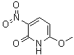 structure of CAS# 26149-11-1, 6-Methoxy-3-nitro-1H-pyridin-2-one;6-Methoxy-3-nitro-2(1H)-pyridinone