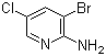 结构式 CAS# 26163-03-1, 2-氨基-3-溴-5-氯吡啶