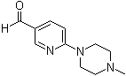 结构式 CAS# 261715-38-2, 6-(4-甲基-1-哌嗪基)-3-吡啶甲醛