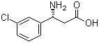 结构式 CAS# 262429-49-2, (R)-3-氨基-3-(3-氯苯基)丙酸