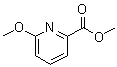 structure of CAS# 26256-72-4, 6-Methoxypyridine-2-carboxylic acid methyl ester;Methyl 6-methoxy-2-pyridinecarboxylate