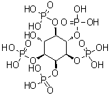 D-myo-Inositol 1,2,3,5,6-pentaphosphate molecular structure (CAS 26326-85-2)