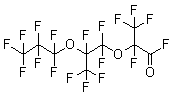 结构式 CAS# 2641-34-1, 全氟代-2,5-二甲基-3,6-二氧杂壬酰氟