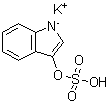 structure of CAS# 2642-37-7, Potassium indol-3-yl sulfate;Indol-3-ol, potassium sulfate; Indol-3-yl sulfate, potassium salt; Indoxyl sulfate potassium salt