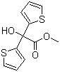 结构式 CAS# 26447-85-8, 2,2-二噻吩基乙醇酸甲酯