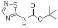 structure of CAS# 264600-76-2, [1,2,4]Thiadiazol-5-ylcarbamic acid tert-butyl ester;tert-Butyl N-(1,2,4-thiadiazol-5-yl)carbamate