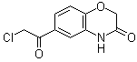 结构式 CAS# 26518-76-3, 6-氯乙酰基-2H-1,4-苯并恶嗪-3(4H)-酮