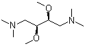 structure of CAS# 26549-21-3, (+)-2,3-Dimethoxy-1,4-bis(dimethylamino)butane;(+)-(2S,3S)-Dimethoxy-1,4-bis(dimethylamino)butane; (+)-2,3-Dimethoxy-N,N,N',N'-tetramethyl-1,4-butanediamine; (S,S)-(+)-N,N,N',N'-Tetramethyl-2,3-dimethoxy-1,4-butanediamine; (S,S)-1,4-Bis(dimethylamino)-2,3-dimethoxybutane