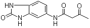 structure of CAS# 26576-46-5, 5-Acetoacetlamino benzimdazolone;N-(2,3-Dihydro-2-oxo-1H-benzimidazol-5-yl)-3-oxo-butanamide