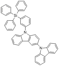 结构式 CAS# 2665768-26-1, 9-(3-(三苯基硅烷基)苯基)-9h-3,9'-联咔唑