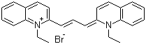 结构式 CAS# 2670-67-9, 溴化频哪氰醇; 1,1'-二乙基-2,2'-羰花青溴化物