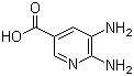 结构式 CAS# 267875-45-6, 5,6-二氨基-3-吡啶羧酸