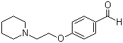 结构式 CAS# 26815-04-3, 4-(2-哌啶-1-乙氧基)苯甲醛