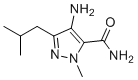 structure of CAS# 268204-00-8, Sildenafil Impurity 6;4-amino-1-methyl-3-(2-methylpropyl)-1H-pyrazole-5-carboxamide