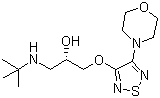 Timolol molecular structure (CAS 26839-75-8)