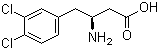结构式 CAS# 270063-50-8, (S)-3-氨基-4-(3,4-二氯苯基)丁酸