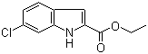 结构式 CAS# 27034-51-1, 6-氯吲哚-2-羧酸乙酯