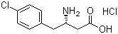 结构式 CAS# 270596-41-3, (S)-3-氨基-4-(4-氯苯基)丁酸盐酸盐