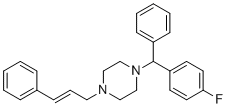 structure of CAS# 27064-96-6, 1-[(4-fluorophenyl)-phenylmethyl]-4-[(E)-3-phenylprop-2-enyl]piperazine