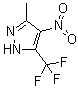 结构式 CAS# 27116-80-9, 3-甲基-4-硝基-5-(三氟甲基)吡唑