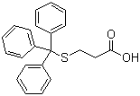 结构式 CAS# 27144-18-9, 3-(三苯甲硫基)丙酸
