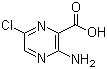结构式 CAS# 2727-13-1, 3-氨基-6-氯吡嗪-2-甲酸