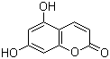 structure of CAS# 2732-18-5, 5,7-Dihydroxycoumarin;5,7-Dihydroxy-2H-chromen-2-one; 5,7-Dihydroxy-2H-1-benzopyran-2-one