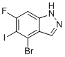结构式 CAS# 2765413-93-0, 4-溴-6-氟-5-碘-1H-吲唑