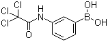 结构式 CAS# 276669-74-0, 3-(2,2,2-三氯乙酰氨基)苯硼酸