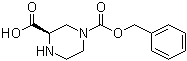 结构式 CAS# 276695-09-1, (3R)-1,3-哌嗪二甲酸 1-苄酯