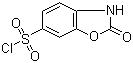 结构式 CAS# 27685-90-1, 2-氧代-2,3-二氢苯并恶唑-6-磺酰氯