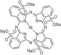 structure of CAS# 27835-99-0, Tetrasulfonated nickel phthalocyanine sodium salt;Nickel (II) phthalocyaninetetrasulfonic acid tetrasodium salt
