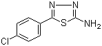 structure of CAS# 28004-62-8, 5-(4-Chlorophenyl)-[1,3,4]thiadiazol-2-ylamine