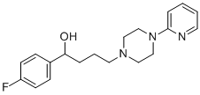 structure of CAS# 2804-05-9, Azaperol;1-(4-fluorophenyl)-4-(4-pyridin-2-ylpiperazin-1-yl)butan-1-ol