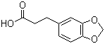 structure of CAS# 2815-95-4, 1,3-Benzodioxole-5-propanoic acid;3,4-(Methylenedioxy)hydrocinnamic acid ; 1,3-Benzodioxole-5-propionic acid; 3,4-Methylenedioxydihydrocinnamic acid; 3-(3,4-Methylenedioxyphenyl)propionic acid