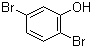 结构式 CAS# 28165-52-8, 2,5-二溴苯酚