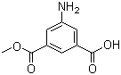 structure of CAS# 28179-47-7, 5-Aminoisophthalic acid monomethyl ester;Monomethyl 5-aminoisophthalate