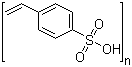 结构式 CAS# 28210-41-5, 聚(苯乙烯磺酸)