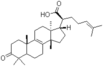 structure of CAS# 28282-25-9, beta-Elemonic acid;3-Ketotirucalla-8,24-dien-21-oic acid; 3-Oxo-8,24-tirucalledien-21-oic acid; 3-Oxotirucalla-8,24-dien-21-oic acid; 3-Oxotirucallenoic acid; 3-Oxotirucallic acid; Elemadienonic acid; (13alpha,14beta,17alpha,20S)-3-Oxolanosta-8,24-dien-21-oic acid; Elemonic acid