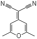 structure of CAS# 28286-88-6, (2,6-Dimethyl-4H-pyran-4-ylidene)malononitrile;(2,6-Dimethyl-4H-pyran-4-ylidene)propanedinitril