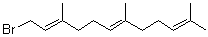 结构式 CAS# 28290-41-7, (2E,6E)-1-溴-3,7,11-三甲基-2,6,10-十二碳三烯