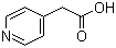 结构式 CAS# 28356-58-3, 吡啶-4-乙酸