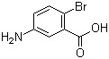 结构式 CAS# 2840-02-0, 5-氨基-2-溴苯甲酸