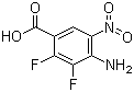 结构式 CAS# 284030-57-5, 4-氨基-2,3-二氟-5-硝基苯甲酸