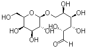 结构式 CAS# 28447-39-4, 6-O-beta-D-半乳糖基-D-葡萄糖