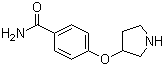 structure of CAS# 28490-66-6, 4-(Pyrrolidin-3-yloxy)benzamide