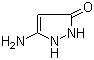 structure of CAS# 28491-52-3, 3-Amino-3-pyrazolin-5-one;5-Amino-1H-pyrazol-3-ol; 5-Amino-2,3-dihydro-1H-pyrazol-3-one; 5-Amino-3-hydroxy-1H-pyrazole; 5-Amino-3-pyrazolone; 5-Aminopyrazol-3-ol