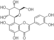 structure of CAS# 28608-75-5, Orientin;2-(3,4-Dihydroxyphenyl)-8-beta-D-glucopyranosyl-5,7-dihydroxy-4H-1-benzopyran-4-one