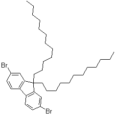 结构式 CAS# 286438-45-7, 2,7-二溴-9,9-双十二烷基芴